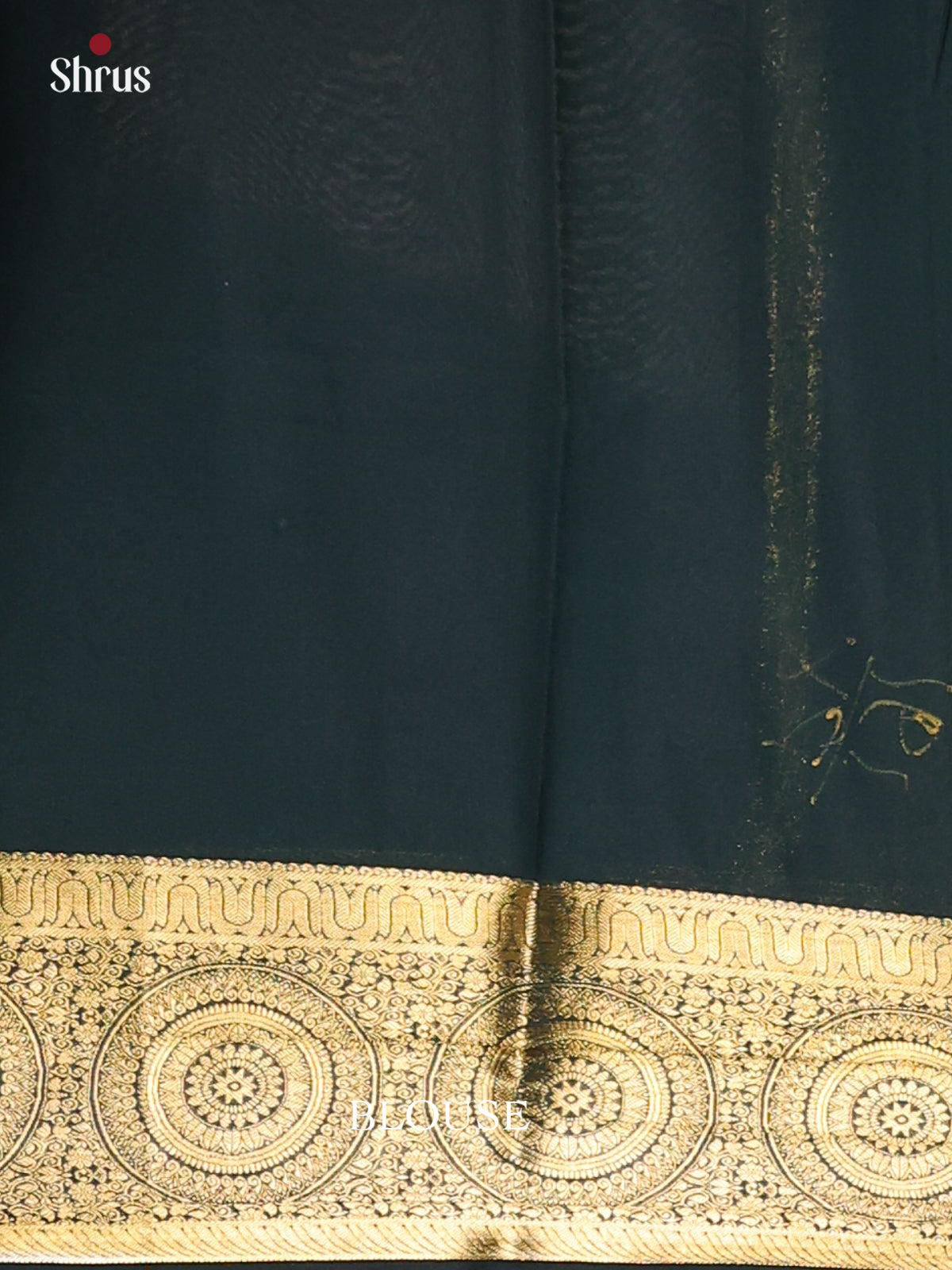 Maroon & Green - Semi Mysoresilk Saree