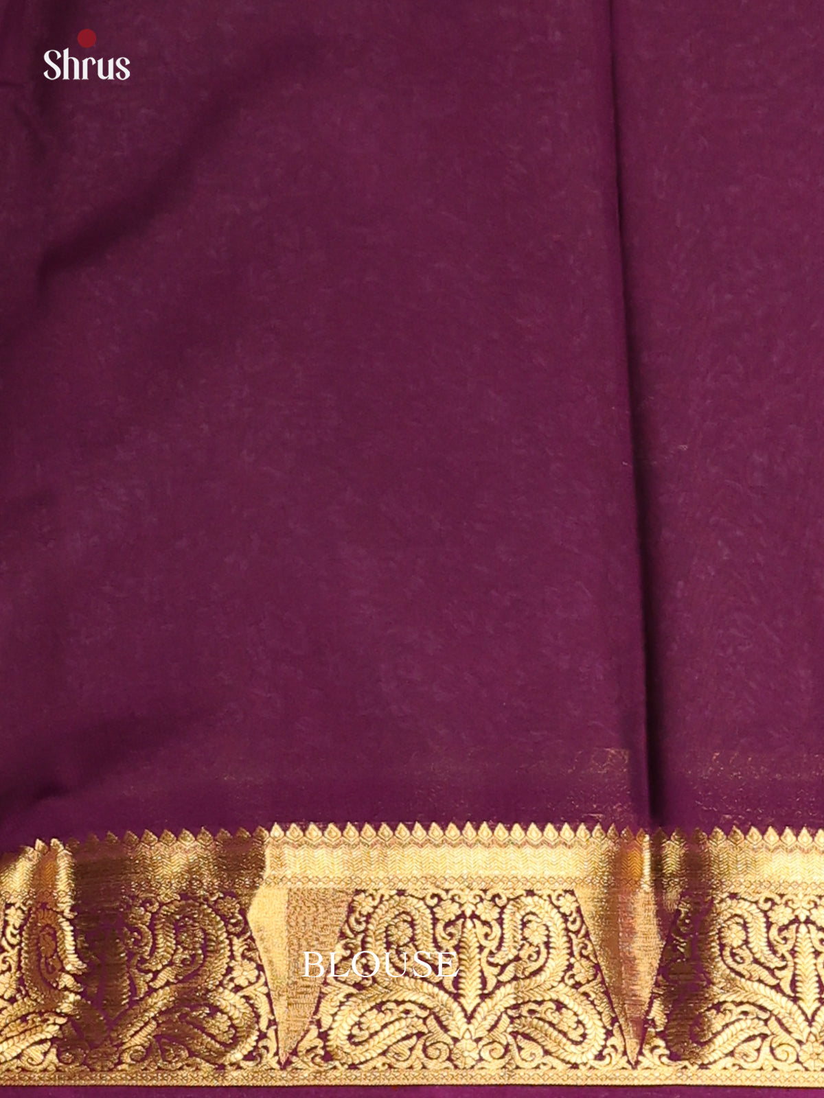 Green & Violet - Semi Mysoresilk Saree