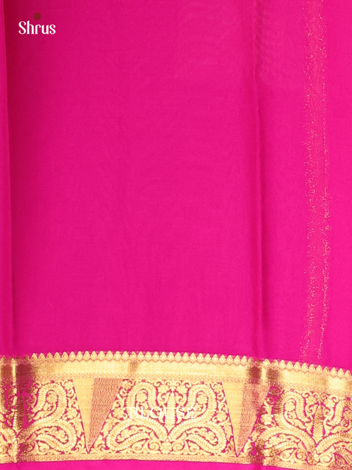 Purple & Pink - Semi Mysoresilk Saree - Shop on Shrus.com