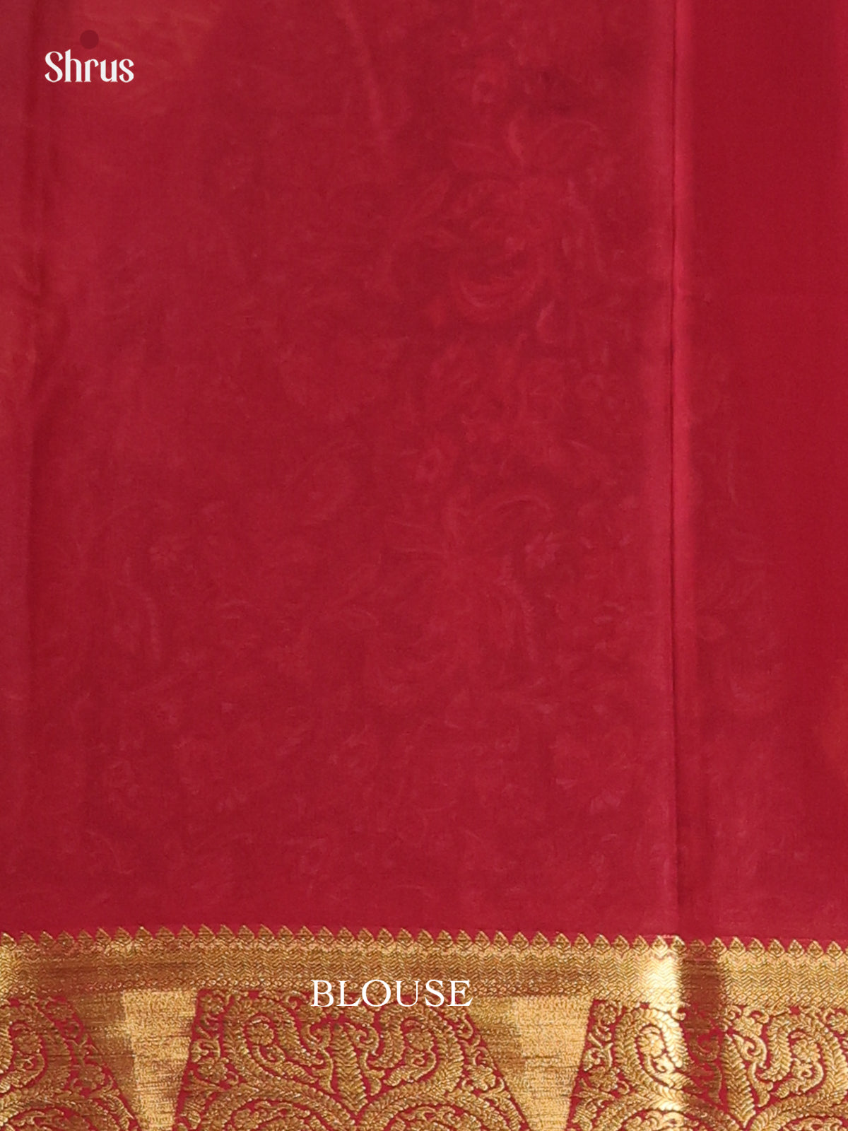 Dark Green & Maroon- Semi Mysoresilk Saree