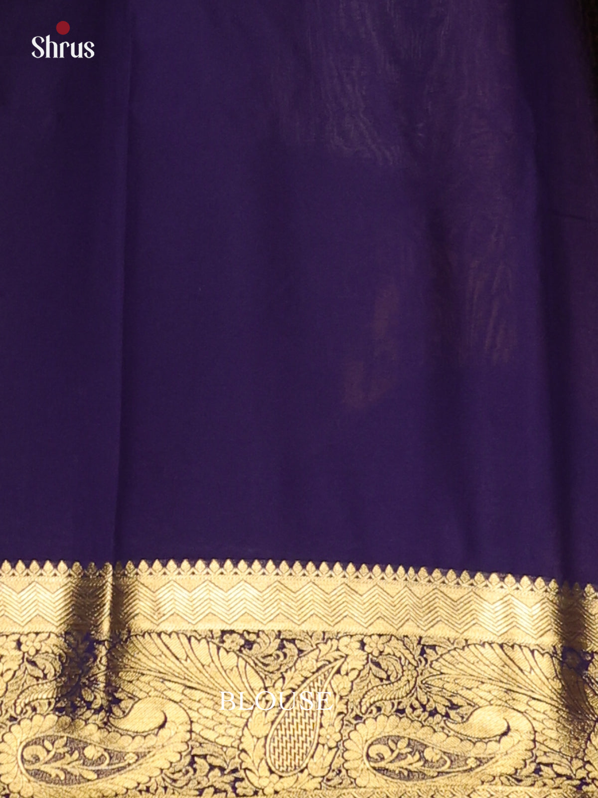 Green & Violet - Semi Mysoresilk Saree