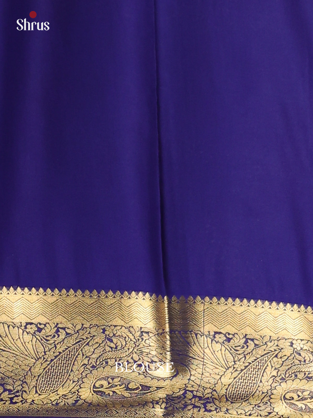 Light Blue & Blue- Semi Mysoresilk Saree - Shop on Shrus.com