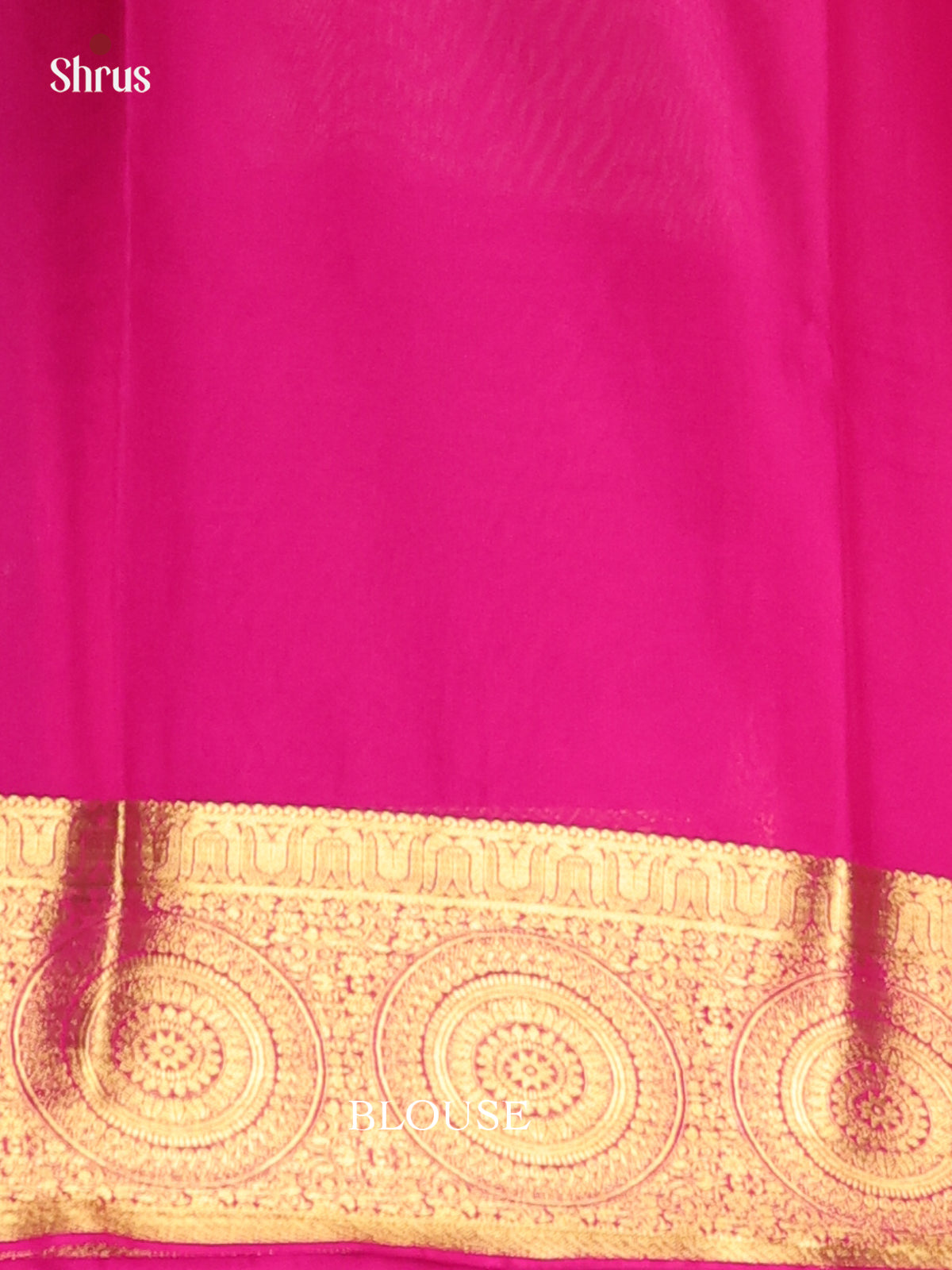Green & Pink - Semi Mysoresilk Saree