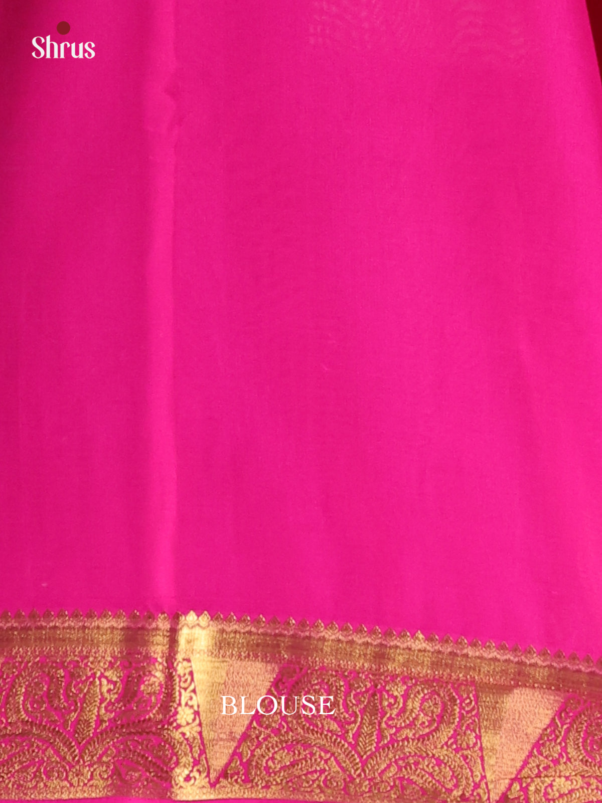 Light Green & Pink - Semi Mysoresilk Saree
