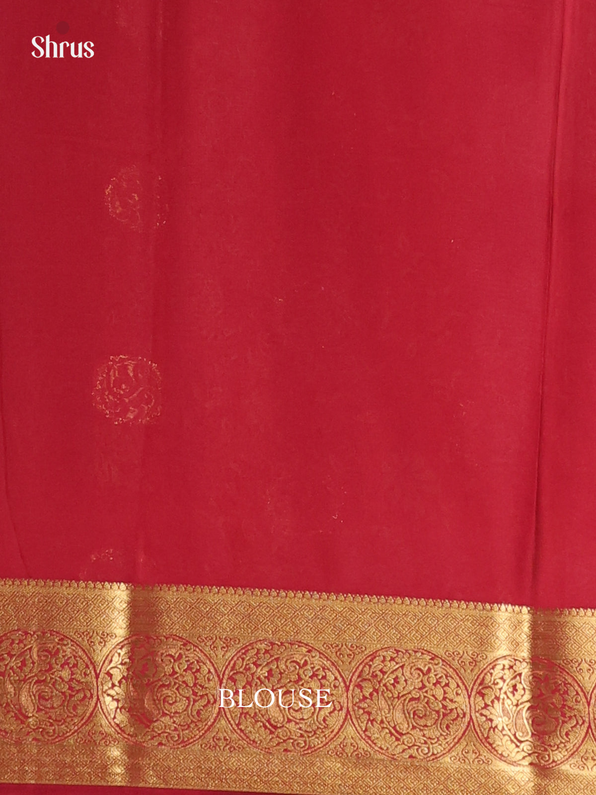 Orange & Red- Semi Mysoresilk Saree - Shop on Shrus.com