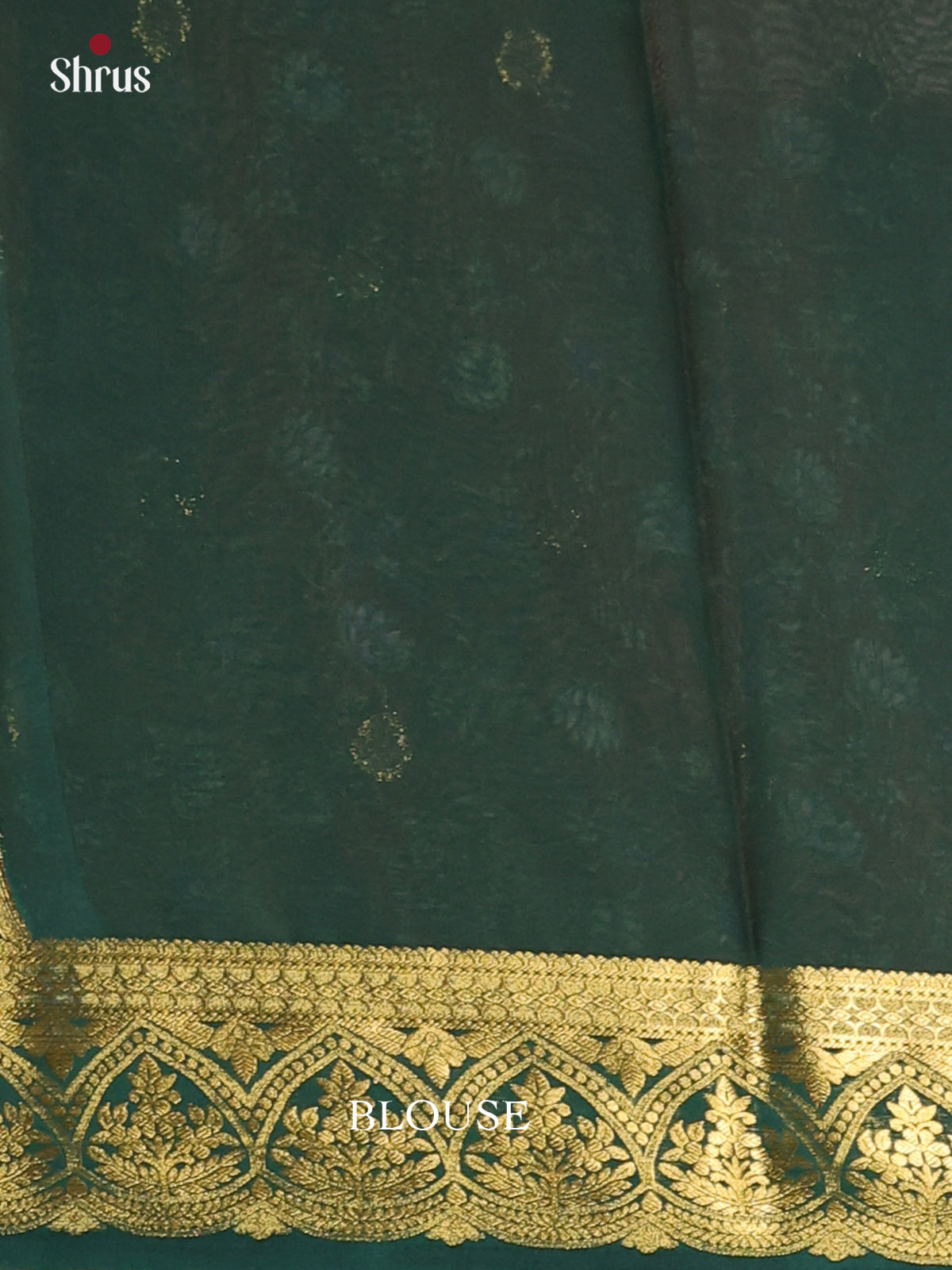 Orange & Green - Semi Mysoresilk Saree - Shop on Shrus.com