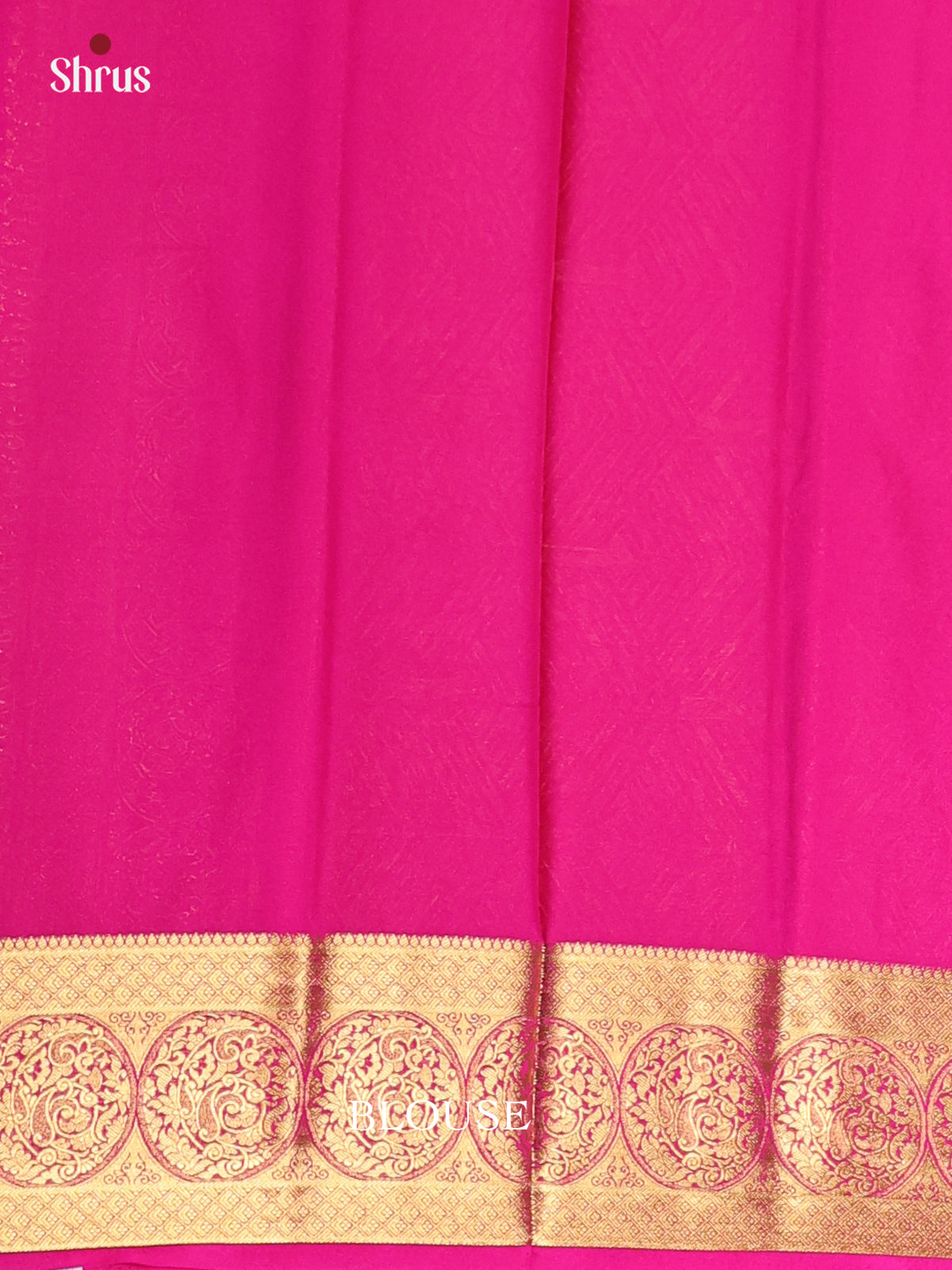 Orange & Pink - Semi Mysoresilk Saree