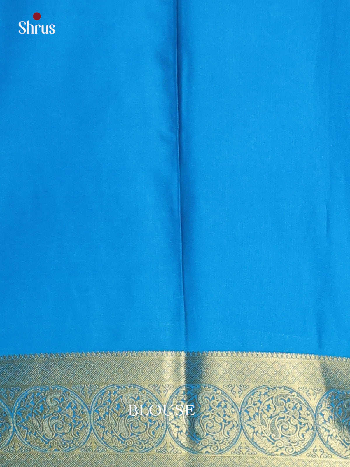 Purple & Blue - Semi Mysoresilk Saree