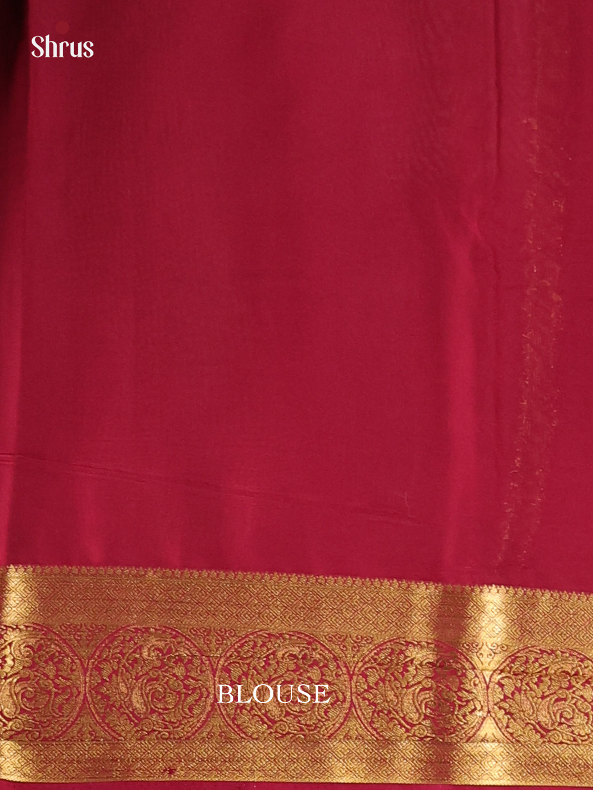 Dark Green & Maroon- Semi Mysoresilk Saree - Shop on Shrus.com