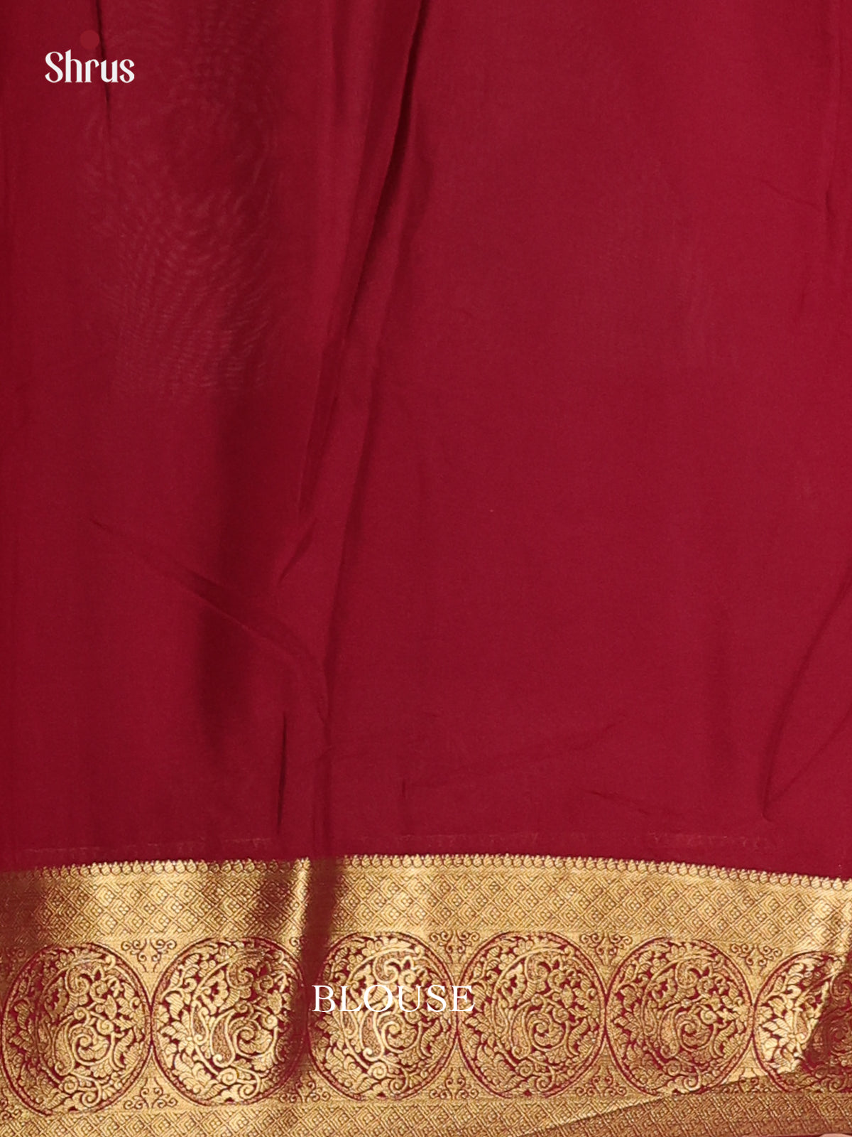 Pink & Maroon - Semi Mysoresilk Saree