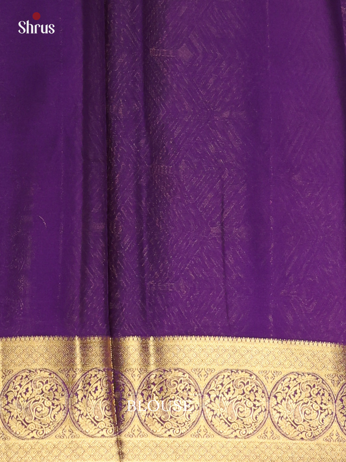 Orangish Pink & Violet - Semi Mysoresilk Saree - Shop on Shrus.com