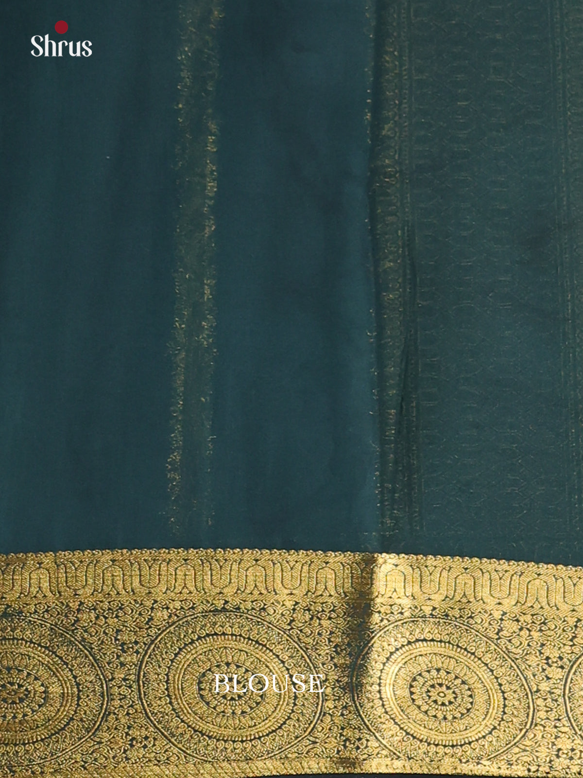Maroon & Green - Semi Mysoresilk Saree - Shop on Shrus.com