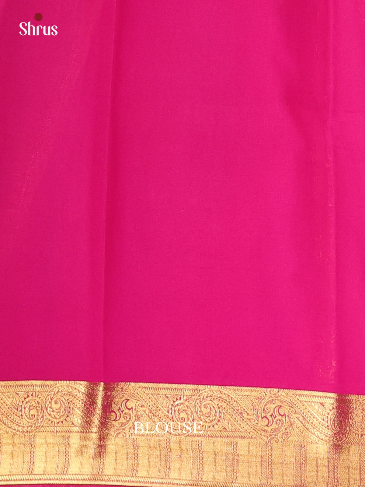 Grey & Majenta - Semi Mysoresilk Saree - Shop on Shrus.com