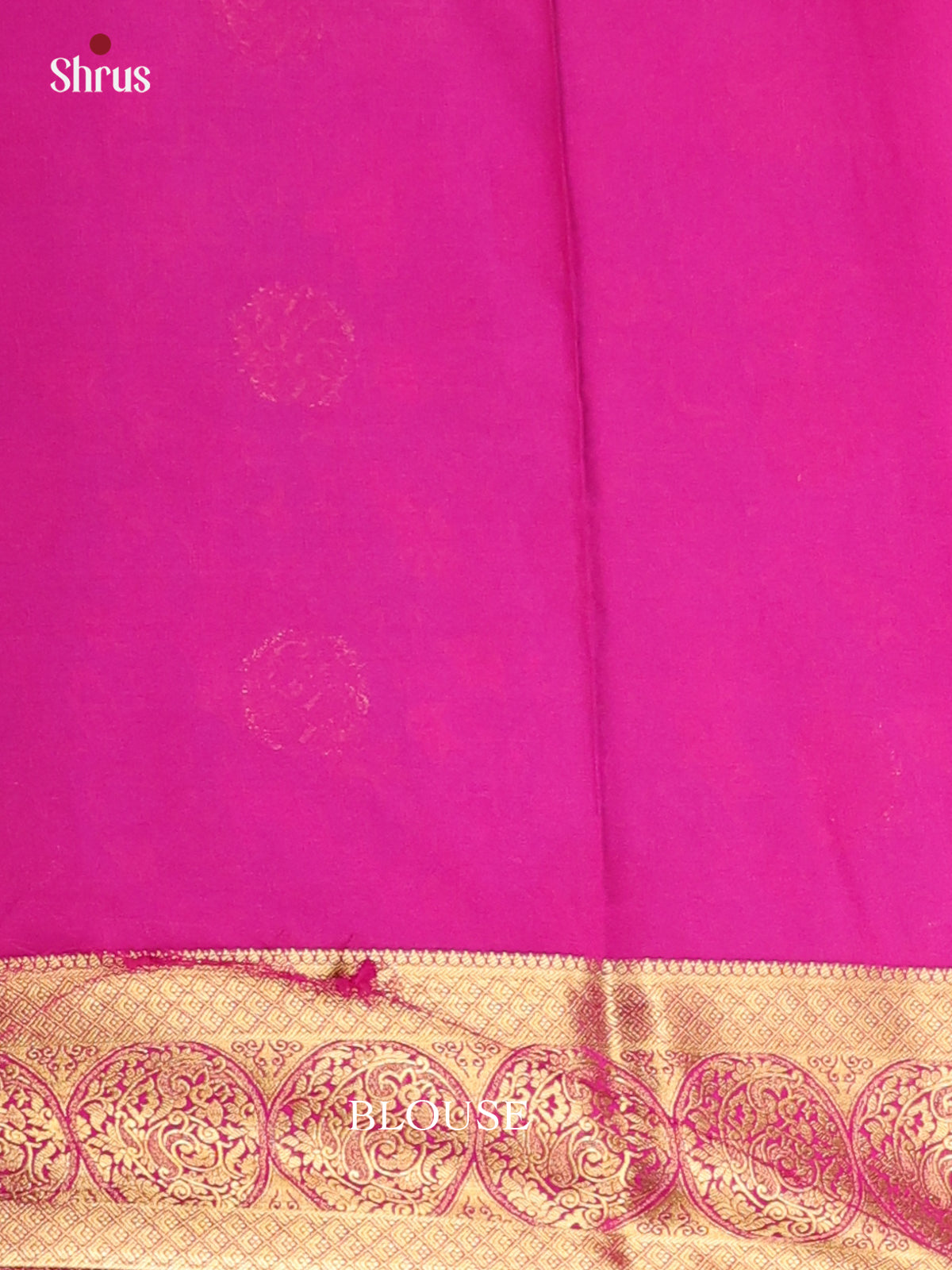 Blue & Pink - Semi Mysoresilk Saree