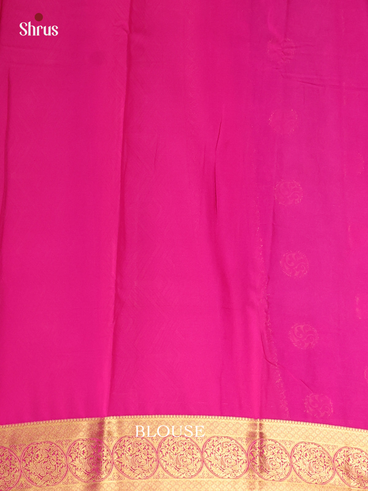 Blue & Pink- Semi Mysoresilk Saree