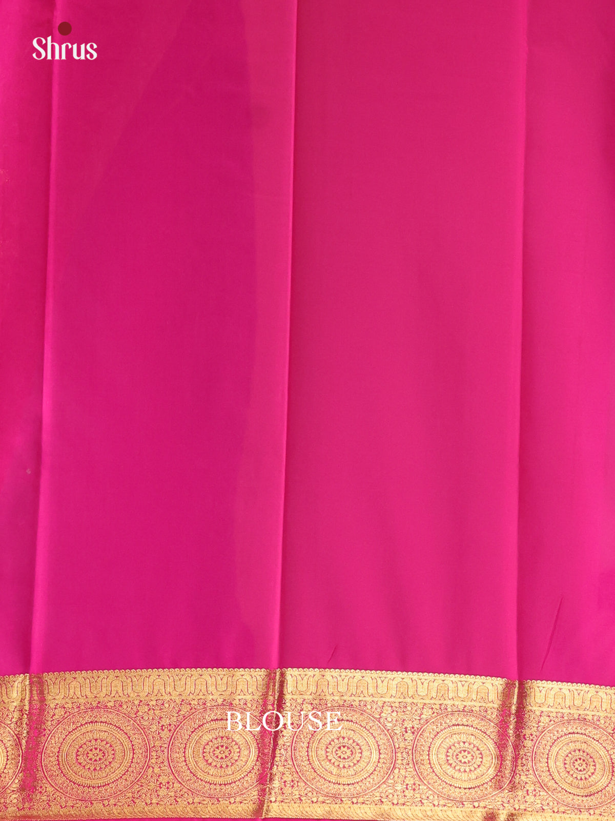 Mehandi & Majenta - Semi Mysoresilk Saree