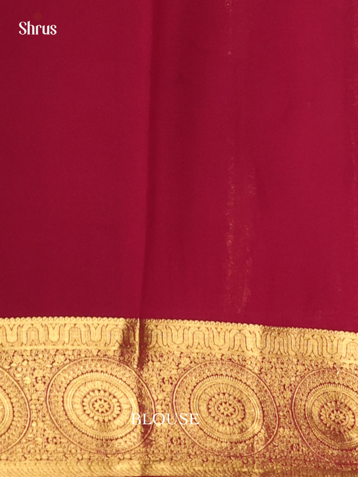 Orange & Maroon - Semi Mysoresilk Saree - Shop on Shrus.com