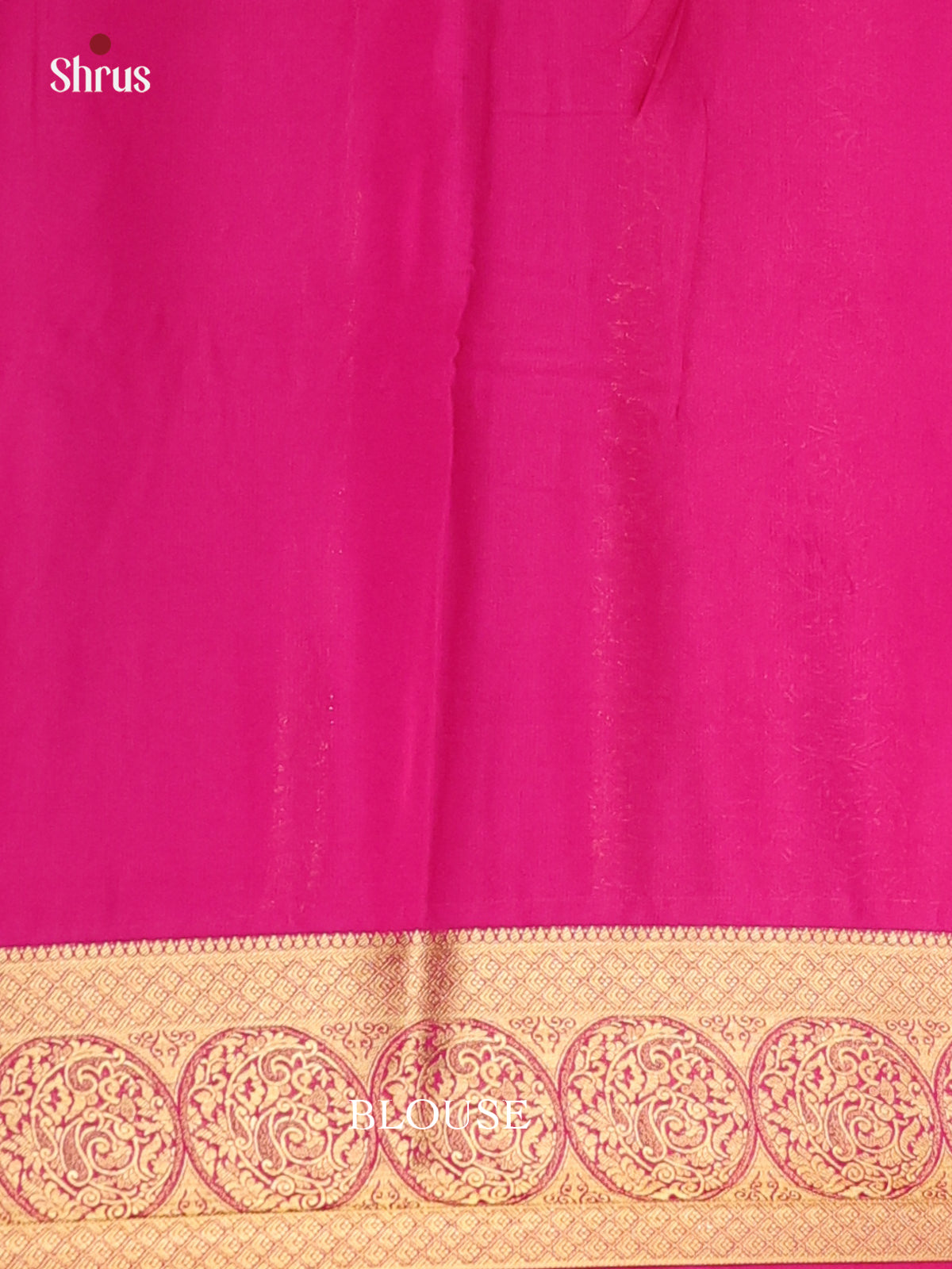 Dark Green & Pink - Semi Mysoresilk Saree