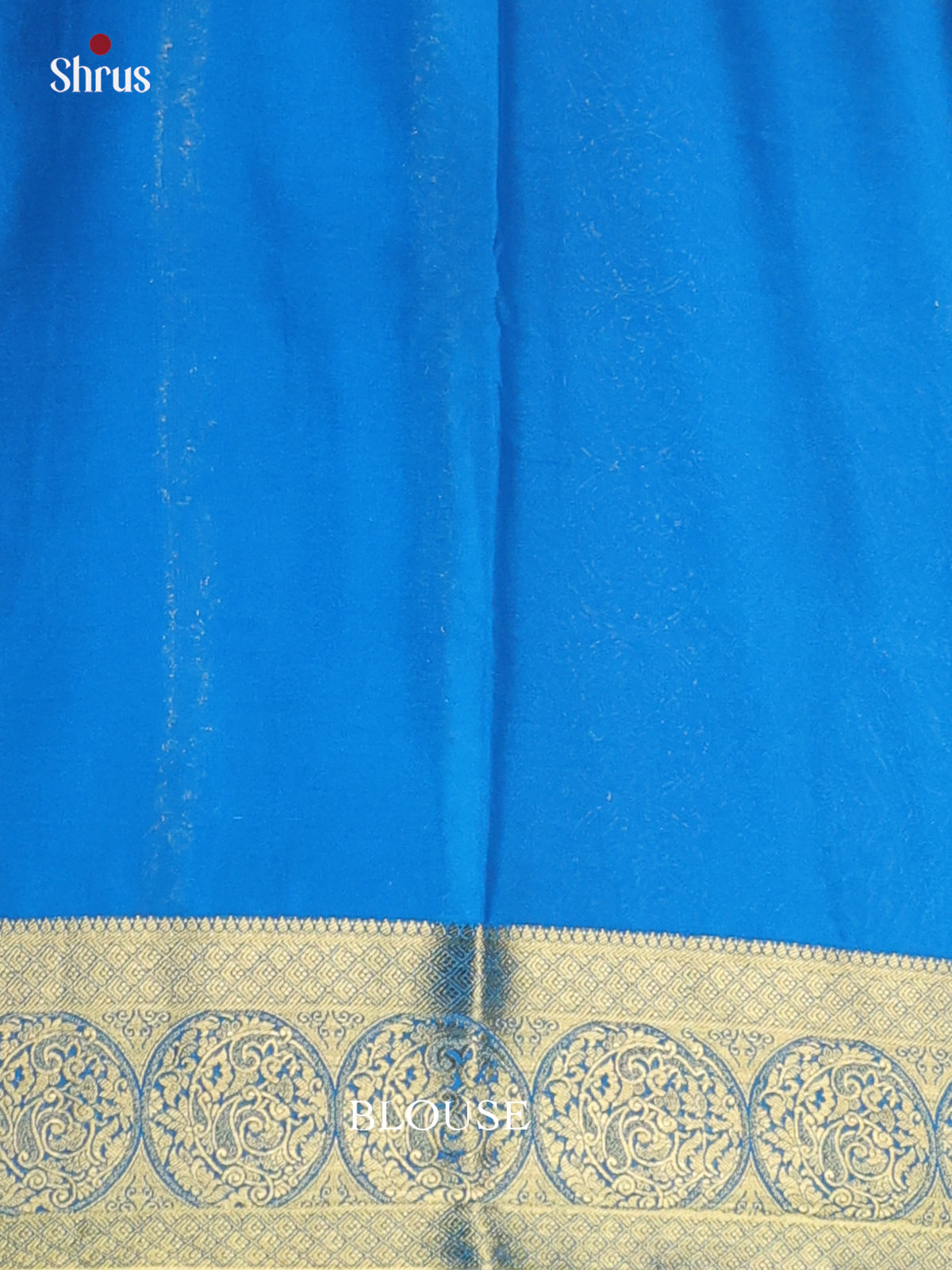Purple & Blue - Semi Mysoresilk Saree