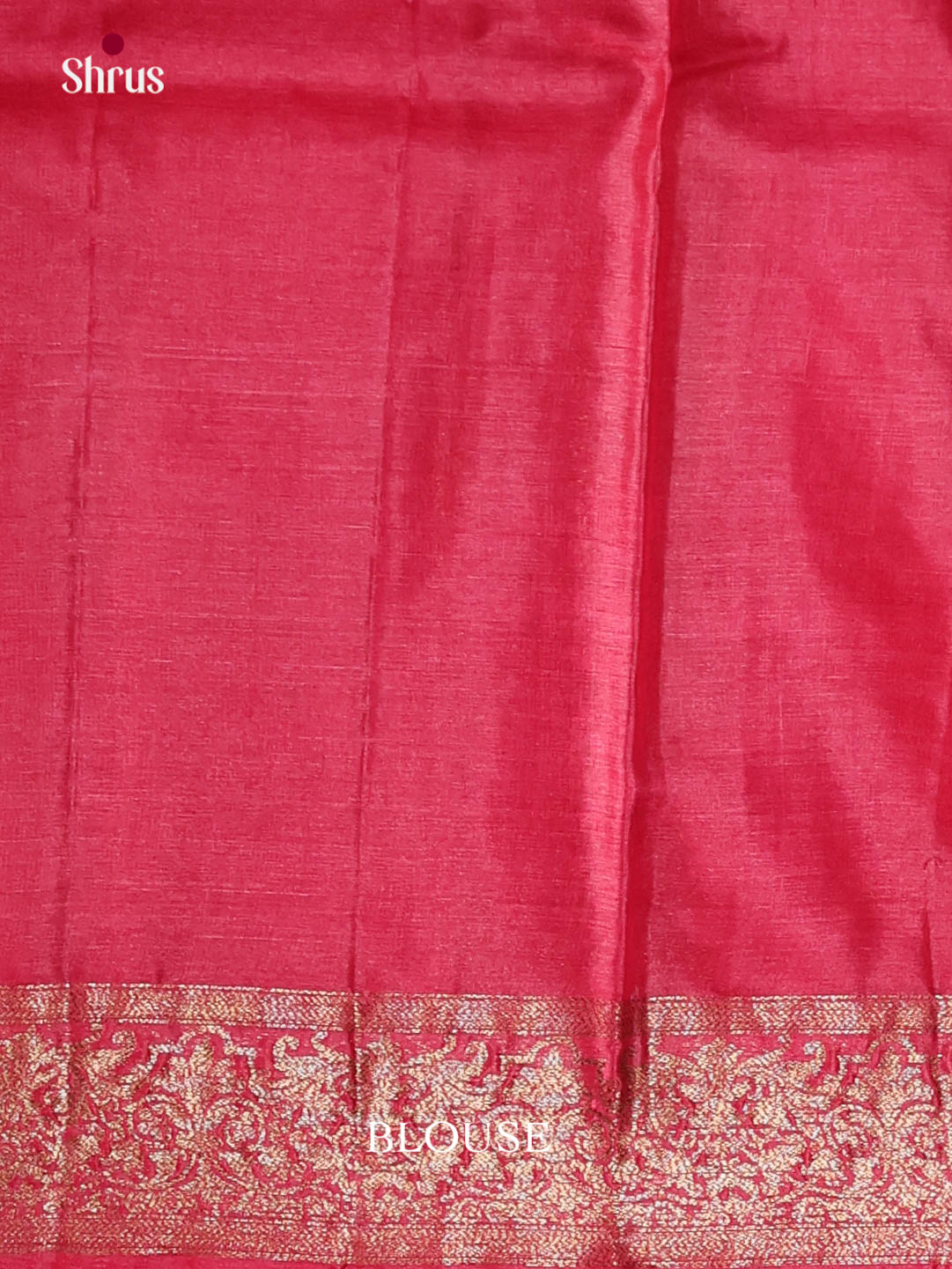 Opulent Green Handloom Tussar Saree With Floral Motifs & Red Zari Pallu