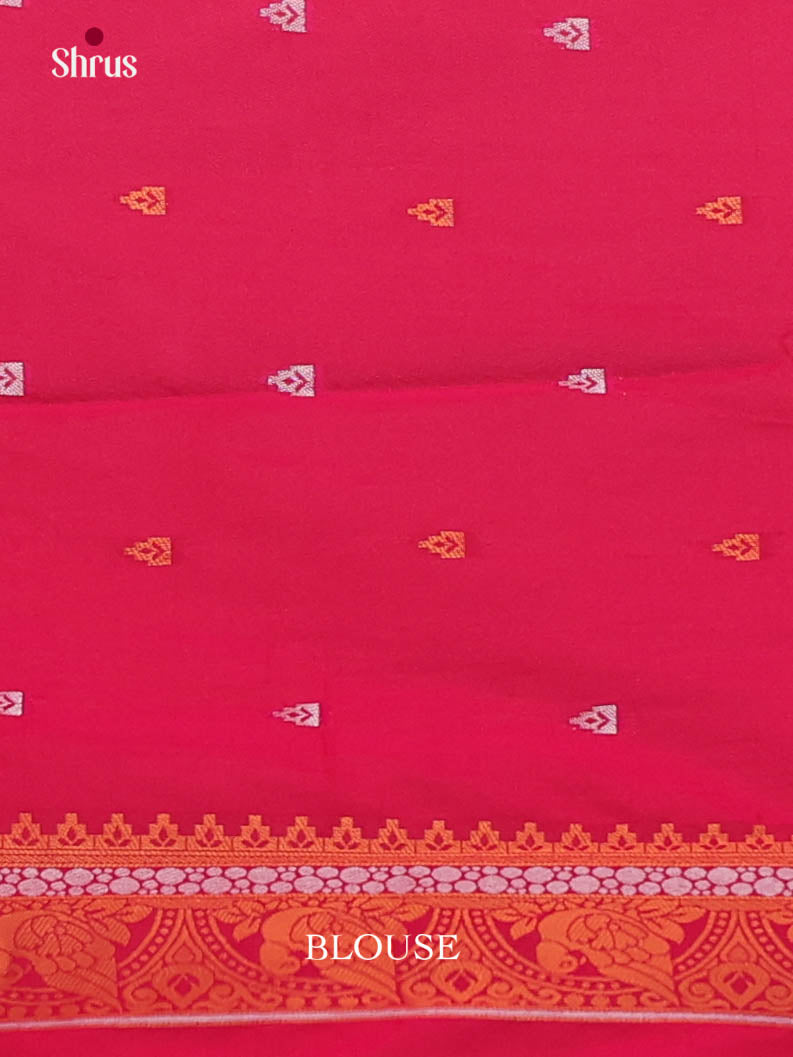 Purple & Pink - Semi Softsilk Saree