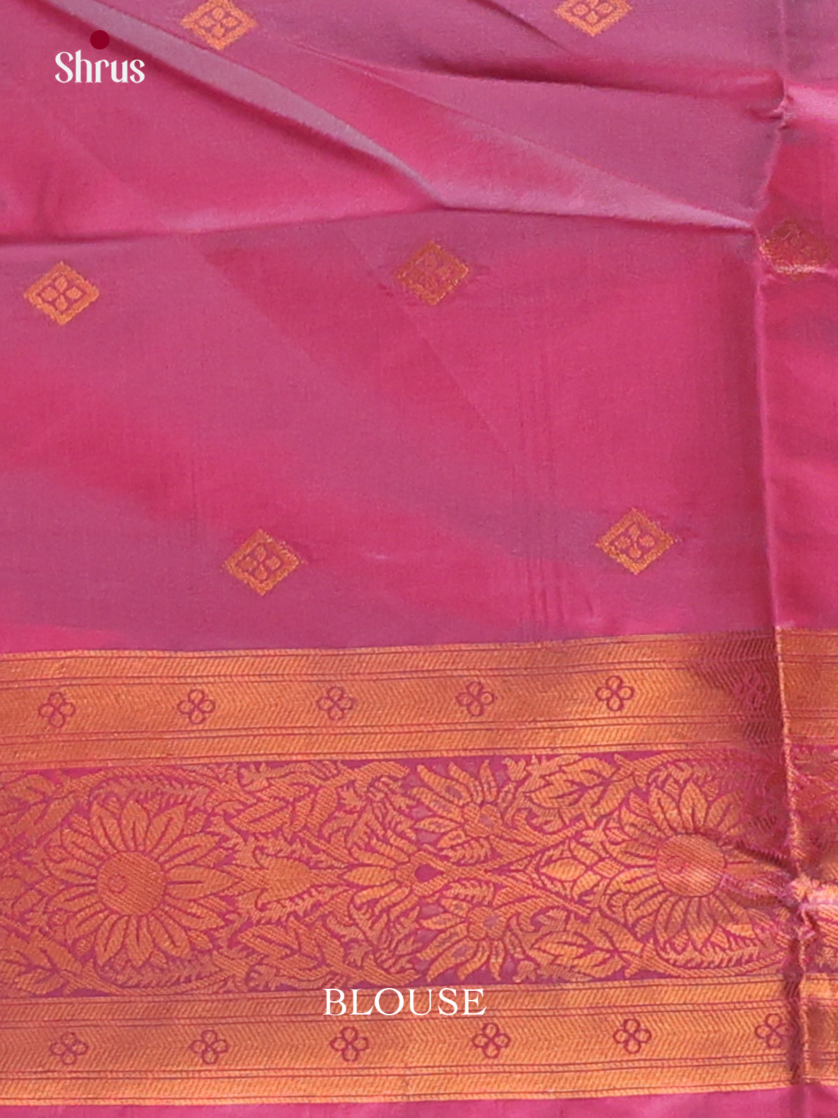 Blue & Maroon - Semi Softsilk Saree
