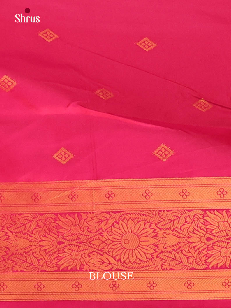 Purple & Pink - Semi Softsilk Saree