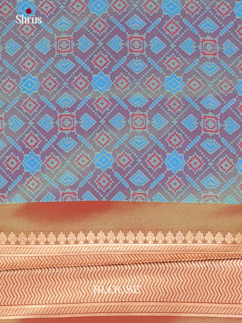 Green & Blue- Semi Softsilk Saree