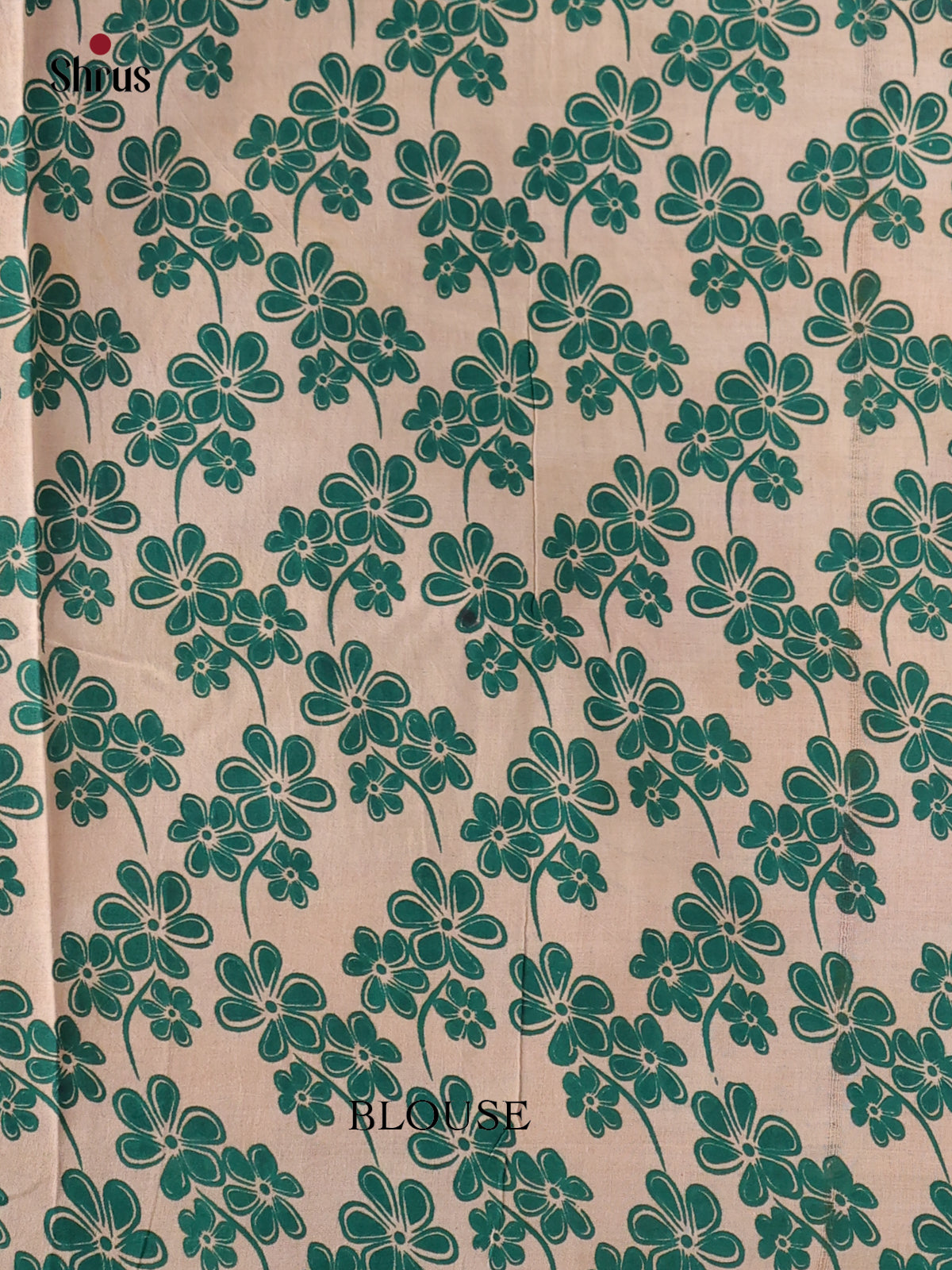 Cream & Green- kalamkari-cotton Saree