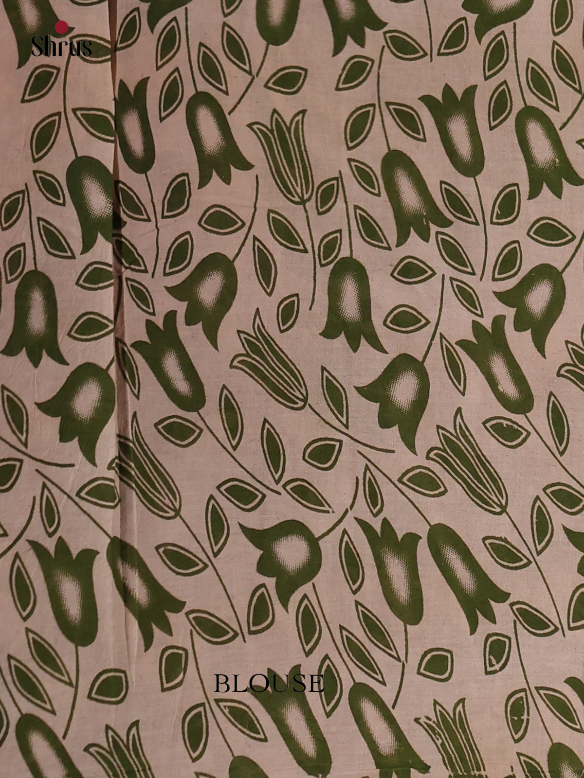 Mehandi & Black - kalamkari-cotton Saree