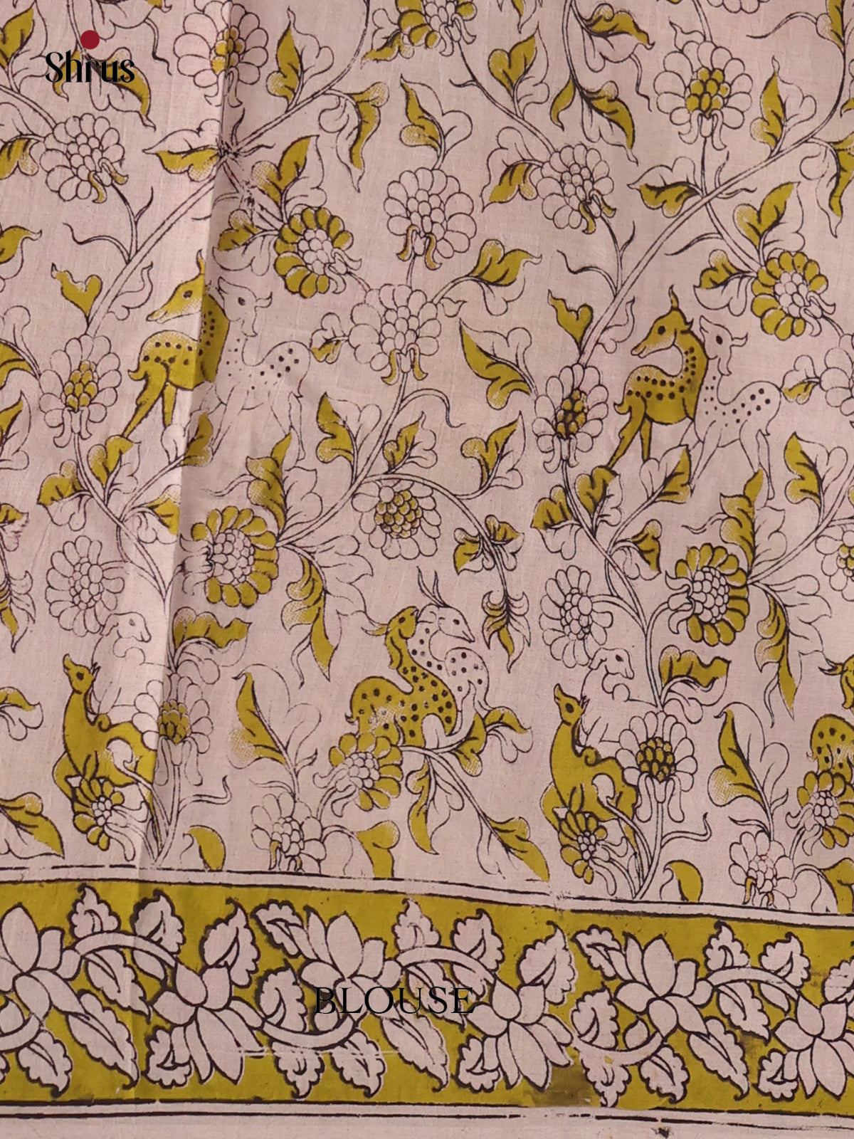 Red & Green- kalamkari-cotton Saree - Shop on Shrus.com
