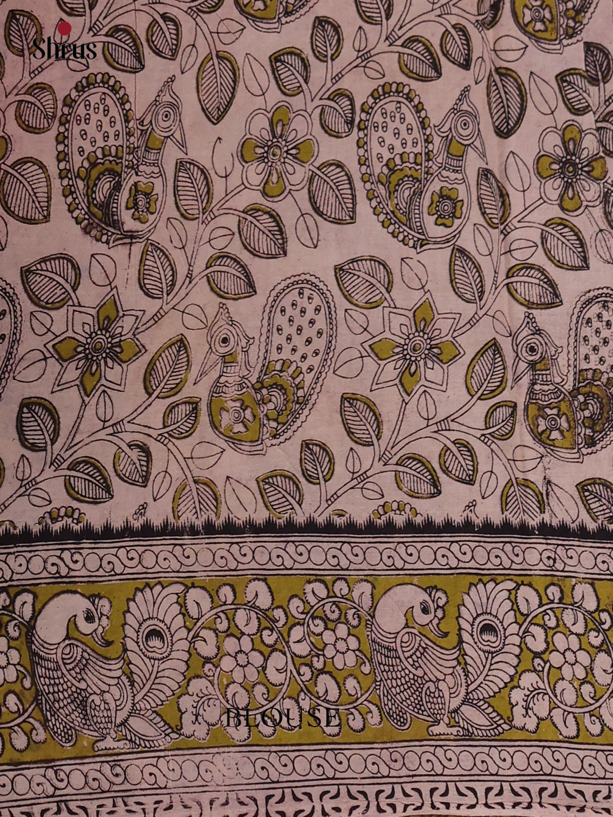 Black & Green - kalamkari-cotton Saree