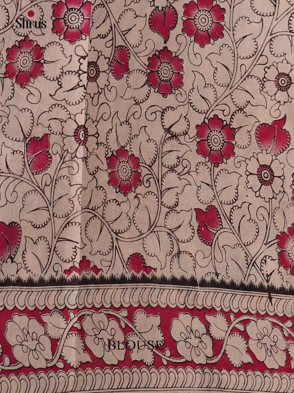 Teal & Pink - kalamkari-cotton Saree