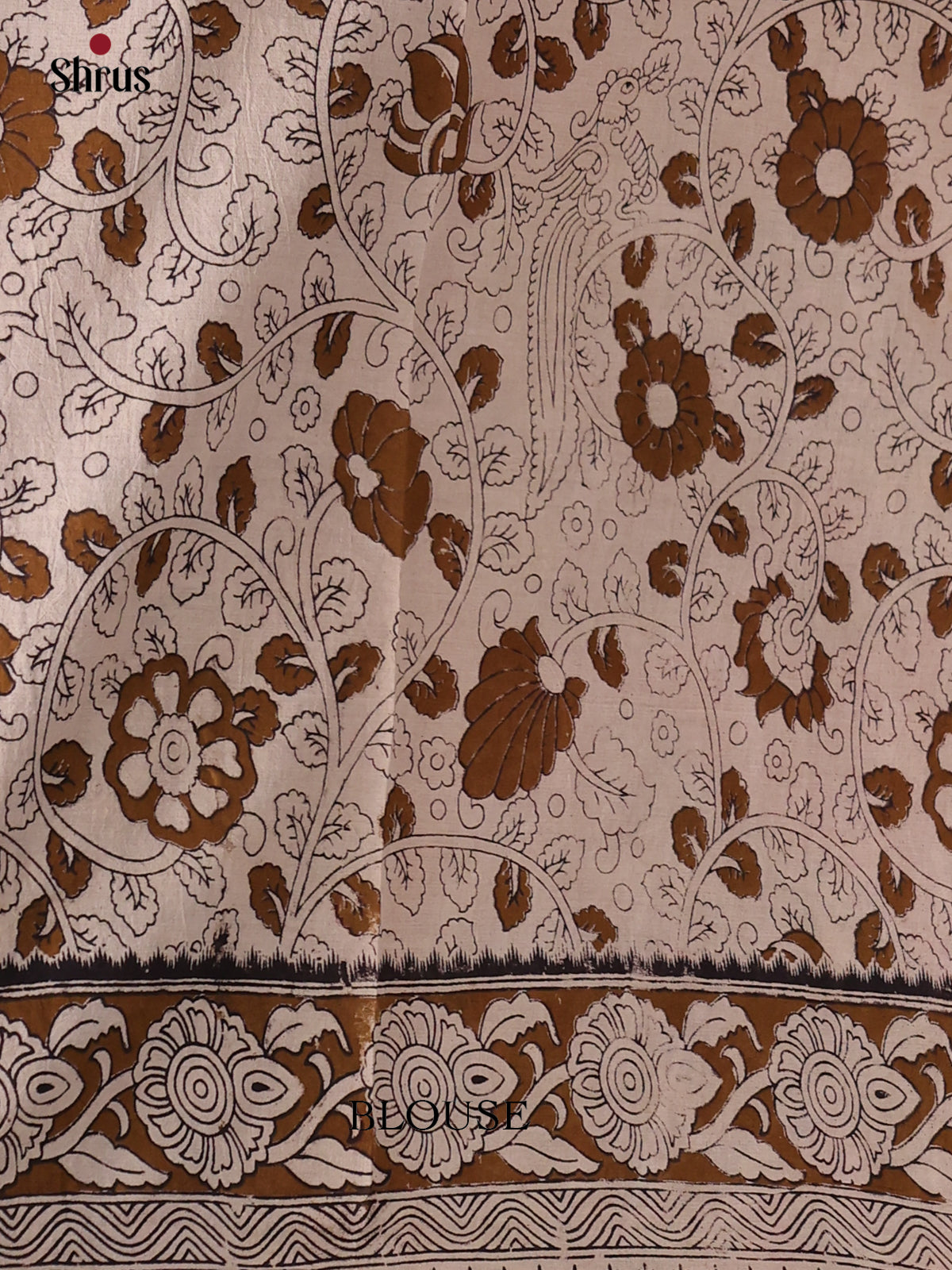 Pink & Cream - kalamkari-cotton Saree