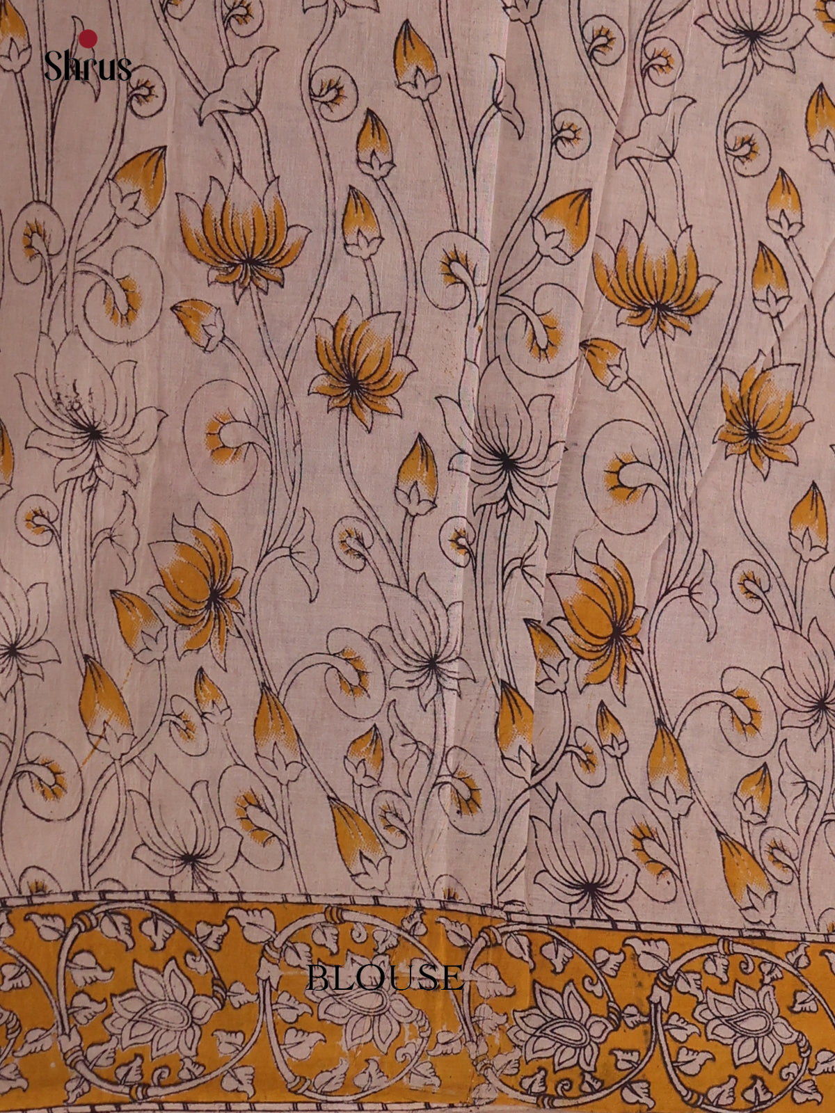 Red & Blue- kalamkari-cotton Saree