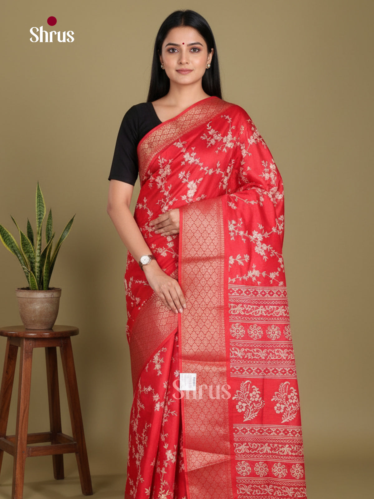 DJS24135 - Semi Crepe Saree