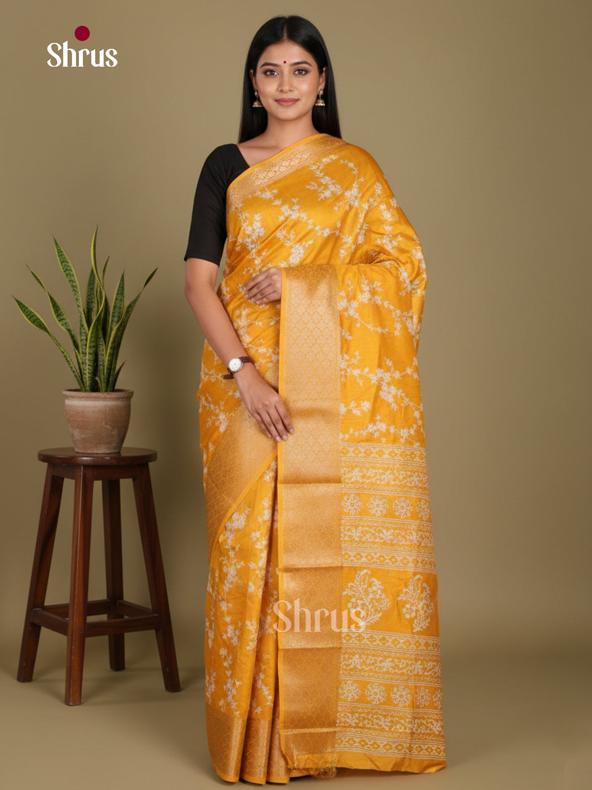 DJS24139 - Semi Crepe Saree