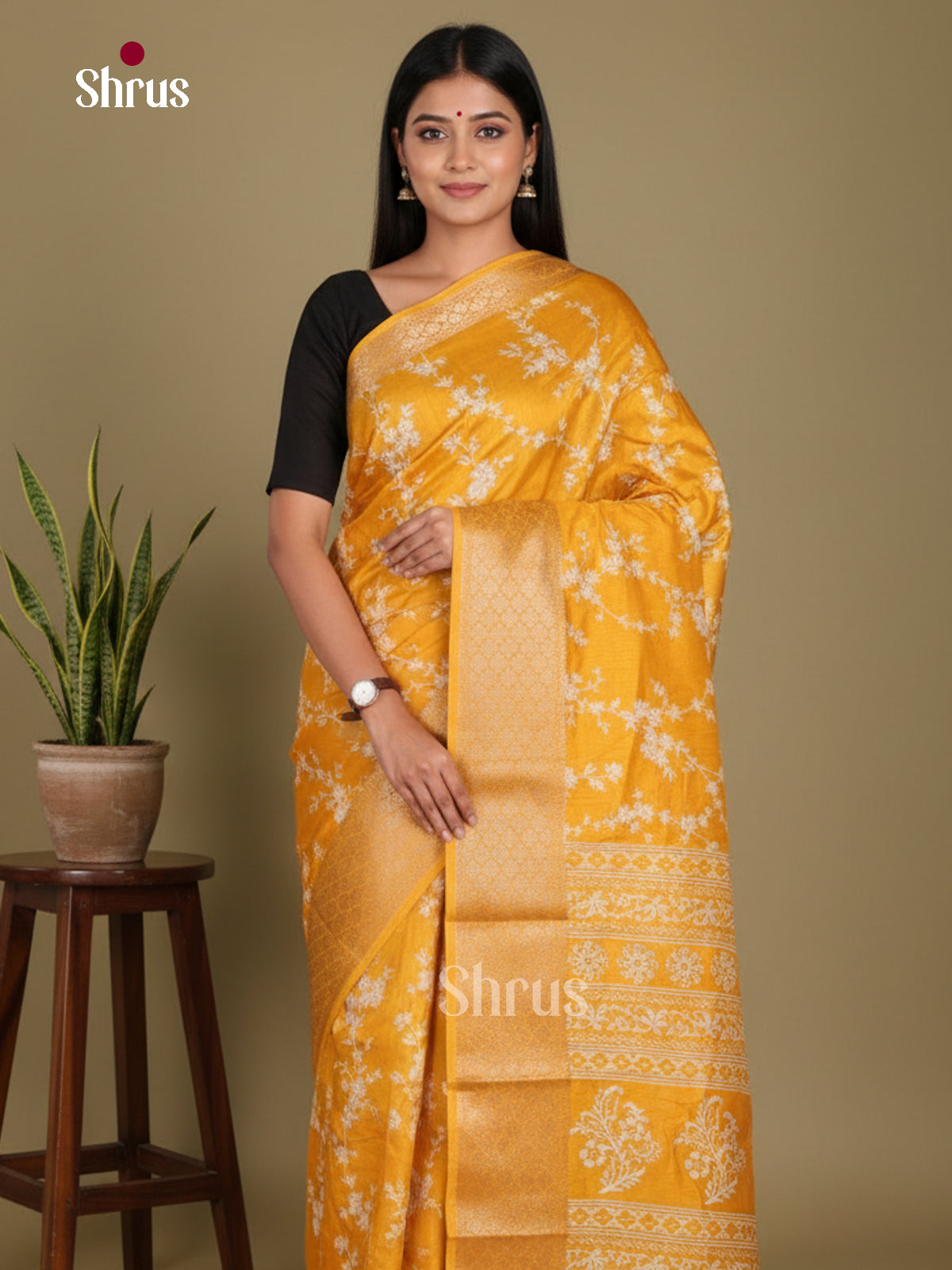 DJS24139 - Semi Crepe Saree