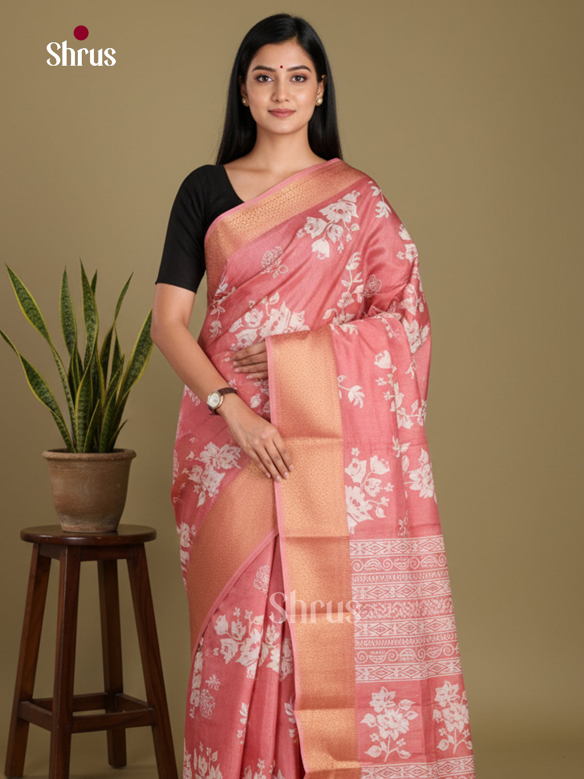 DJS24147 - Semi Crepe Saree