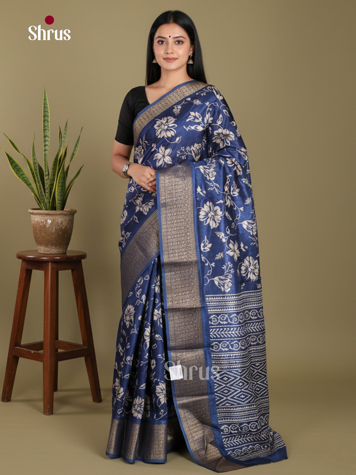 DJS24150 - Semi Crepe Saree