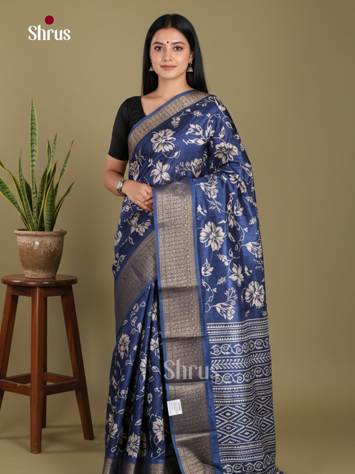 DJS24150 - Semi Crepe Saree