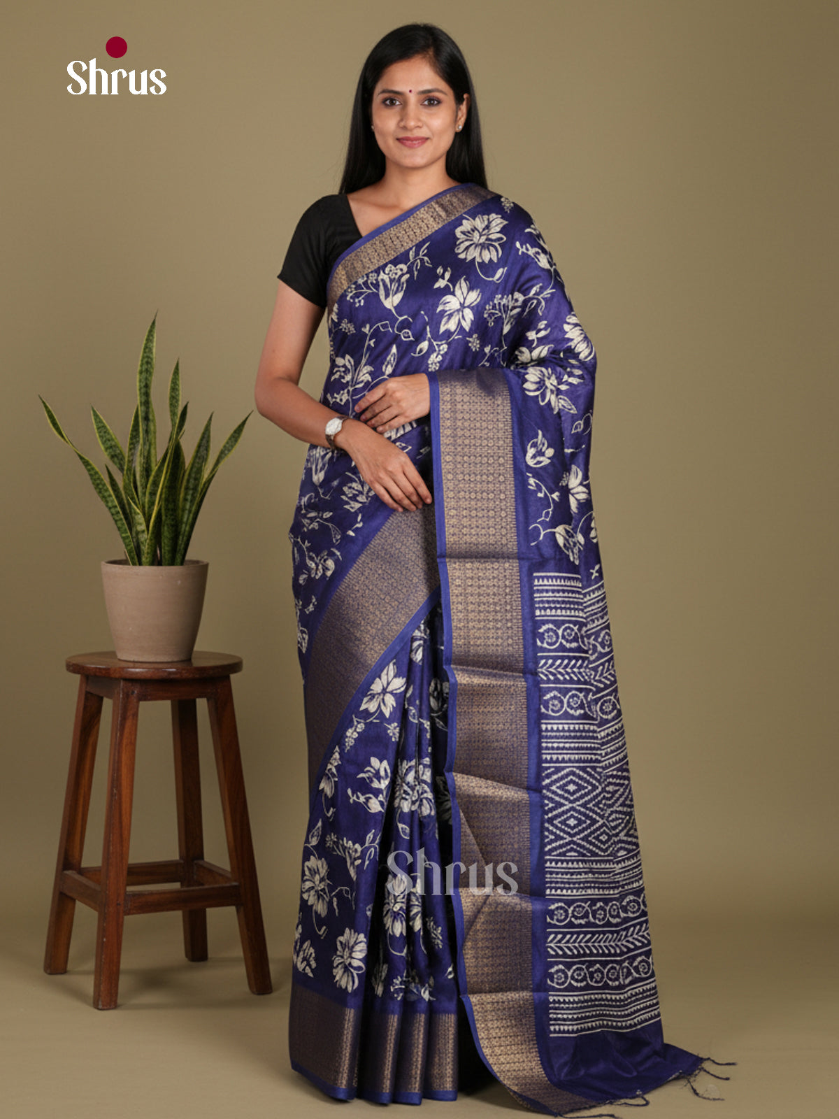 DJS24152 - Semi Crepe Saree