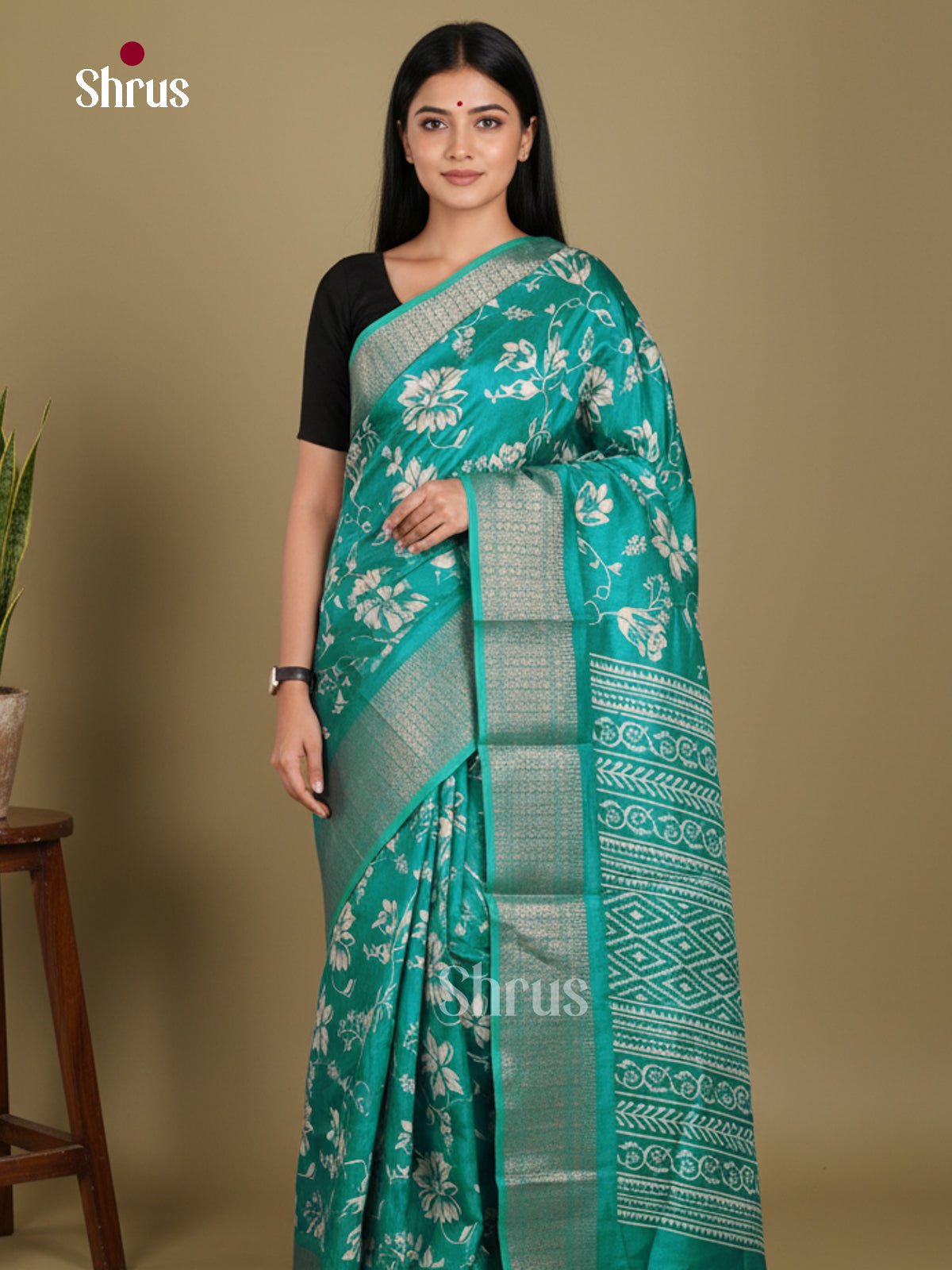 DJS24156 - Semi Crepe Saree