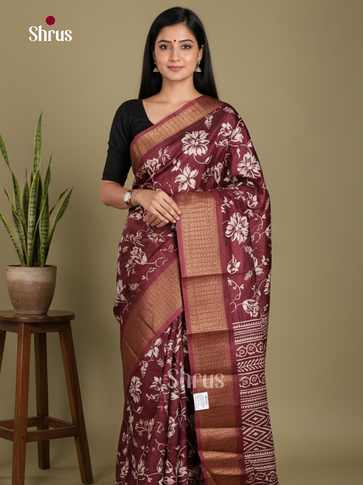 DJS24157 - Semi Crepe Saree