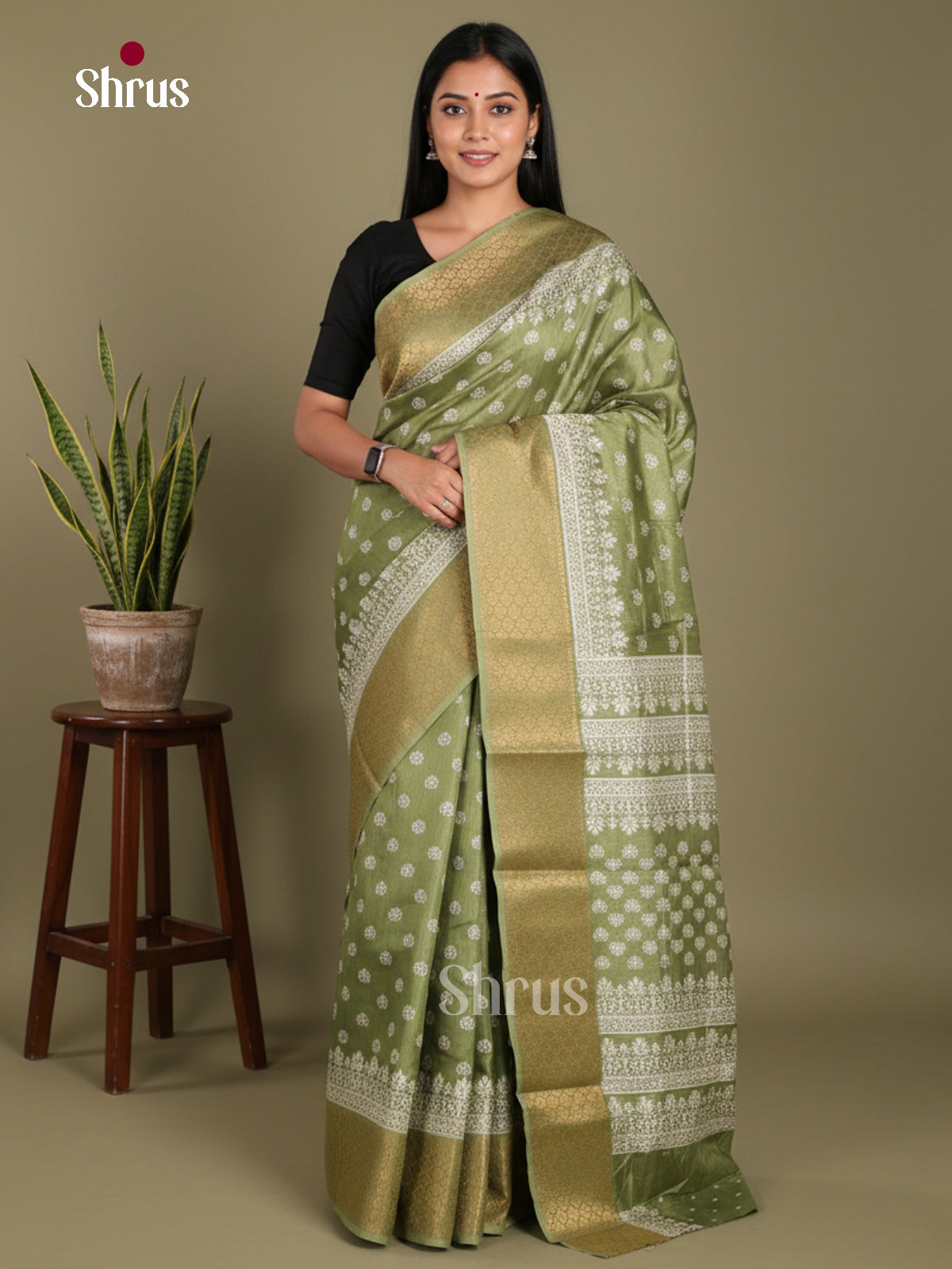DJS24173 - Semi Crepe Saree