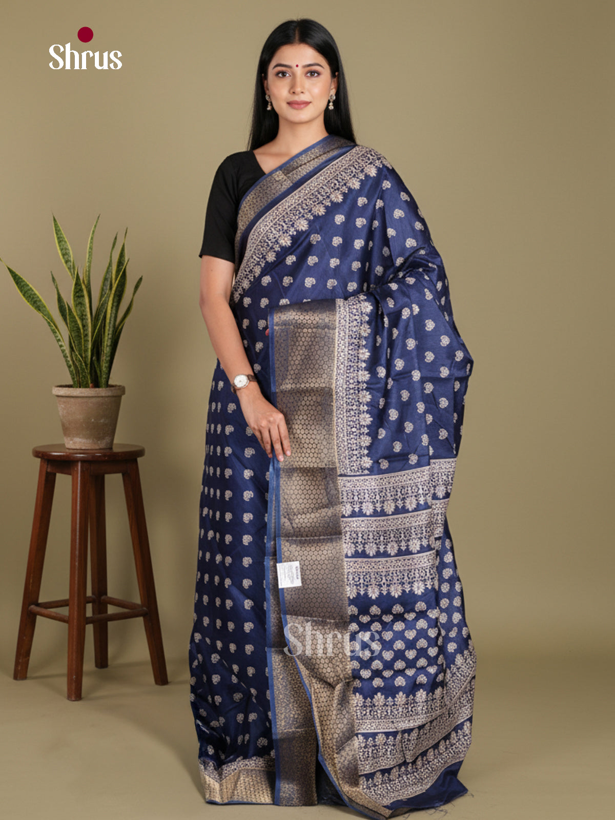 DJS24181 - Semi Crepe Saree