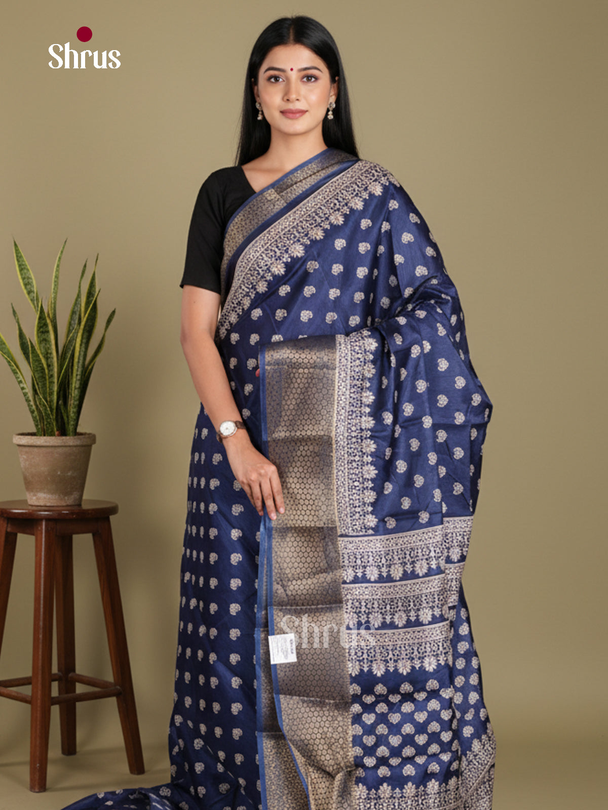 DJS24181 - Semi Crepe Saree