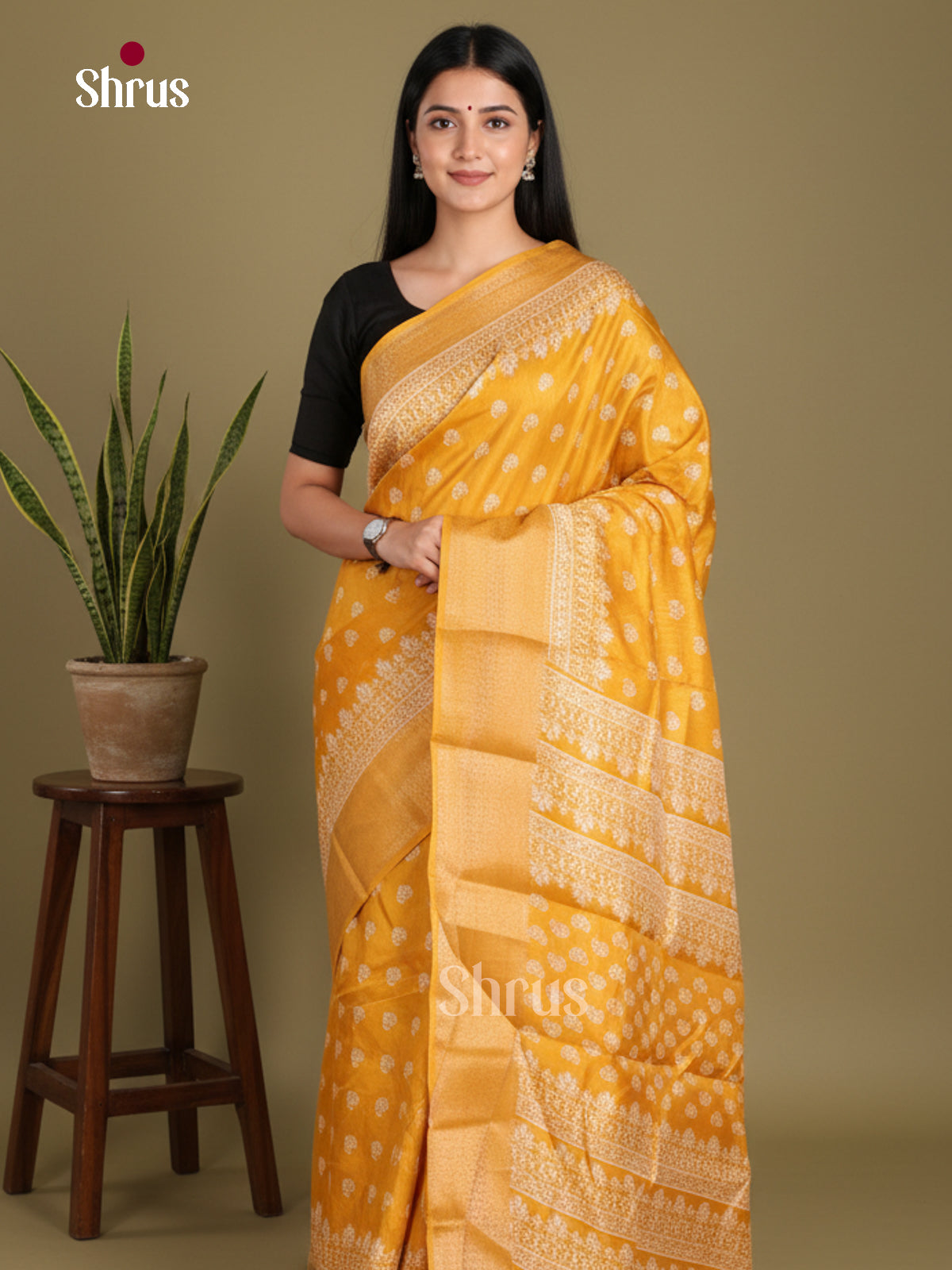 DJS24183 - Semi Crepe Saree
