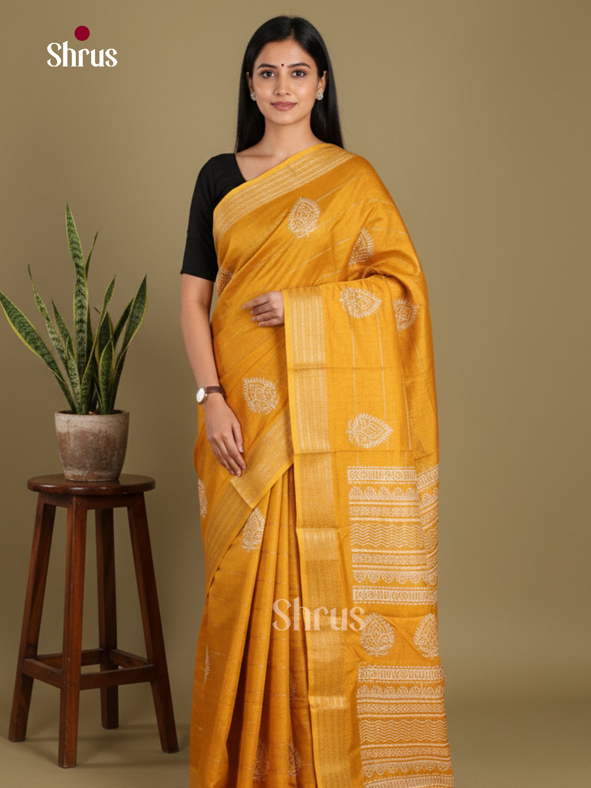 DJS24203 - Semi Crepe Saree
