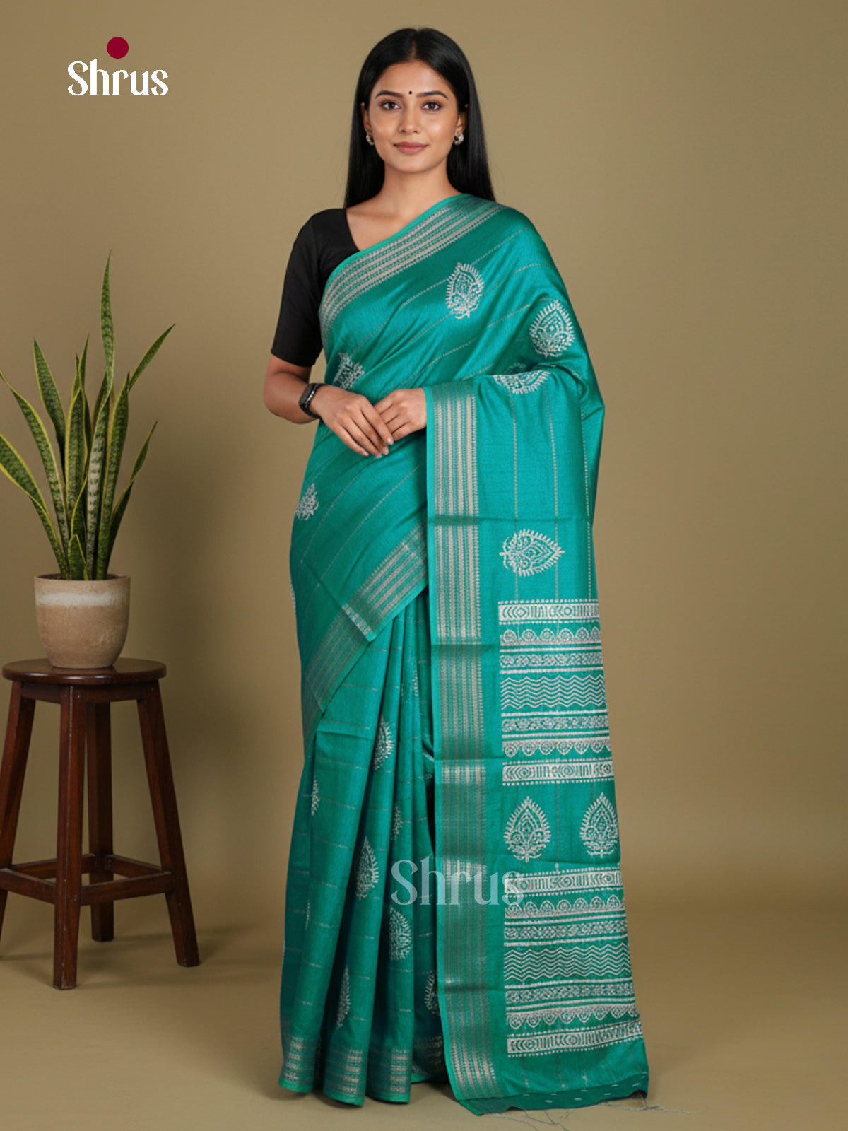 DJS24208 - Semi Crepe Saree